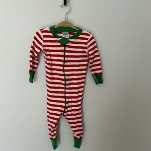 Hanna Andersson Red and White Striped Kids Pajamas